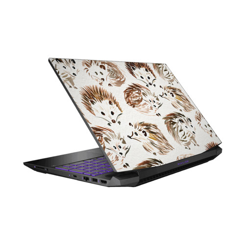 Cat Coquillette Animals Hedgehogs Vinyl Sticker Skin Decal Cover for HP Pavilion 15.6" 15-dk0047TX