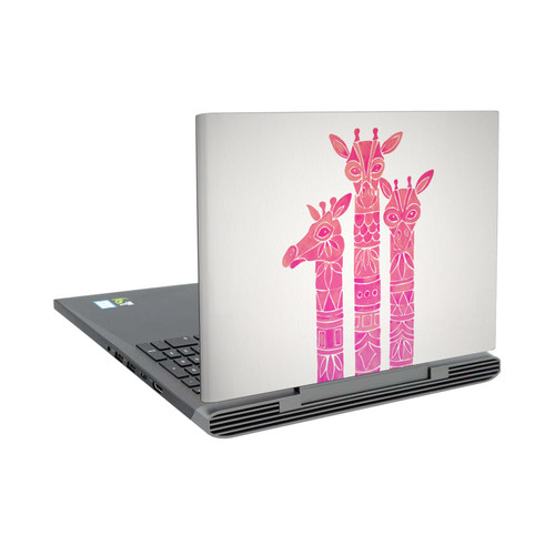 Cat Coquillette Animals Pink Ombre Giraffes Vinyl Sticker Skin Decal Cover for Dell Inspiron 15 7000 P65F