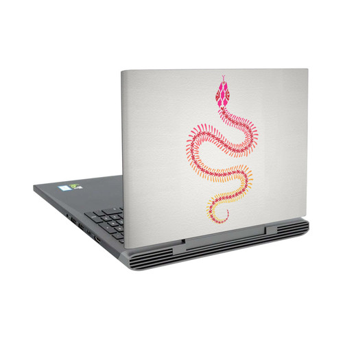 Cat Coquillette Animals Pink Ombre Snake Skeleton Vinyl Sticker Skin Decal Cover for Dell Inspiron 15 7000 P65F