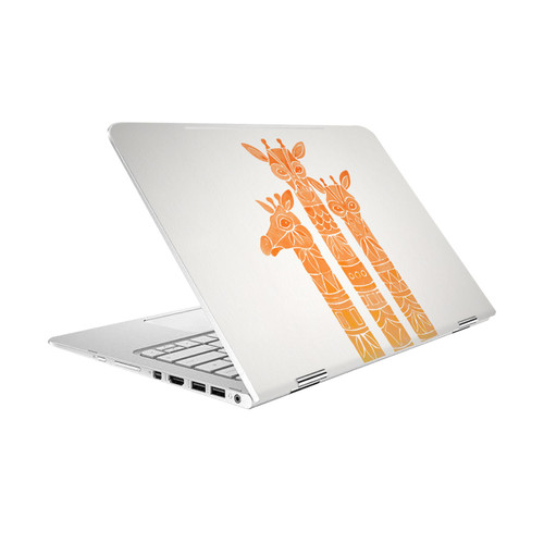 Cat Coquillette Animals Orange Ombre Giraffes Vinyl Sticker Skin Decal Cover for HP Spectre Pro X360 G2