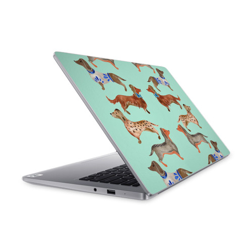 Cat Coquillette Animals Blue Dachshunds Vinyl Sticker Skin Decal Cover for Xiaomi Mi NoteBook 14 (2020)