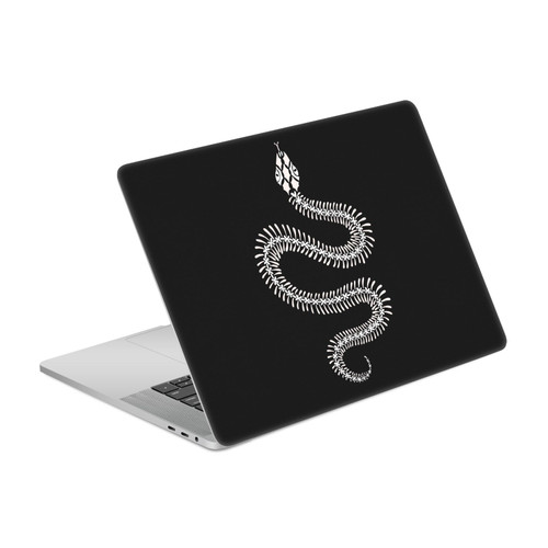 Cat Coquillette Animals White Ombre Snake Skeleton Vinyl Sticker Skin Decal Cover for Apple MacBook Pro 15.4" A1707/A1990
