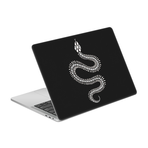 Cat Coquillette Animals White Ombre Snake Skeleton Vinyl Sticker Skin Decal Cover for Apple MacBook Pro 13" A2338