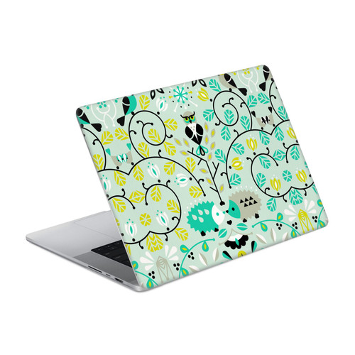 Cat Coquillette Animals Hedgehogs Symmetry Vinyl Sticker Skin Decal Cover for Apple MacBook Pro 14" A2442