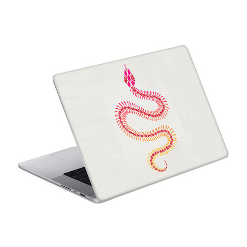 Cat Coquillette Animals Pink Ombre Snake Skeleton Vinyl Sticker Skin Decal Cover for Apple MacBook Pro 16" A2485