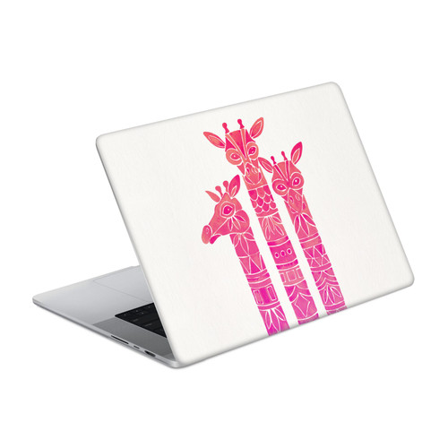 Cat Coquillette Animals Pink Ombre Giraffes Vinyl Sticker Skin Decal Cover for Apple MacBook Pro 16" A2485