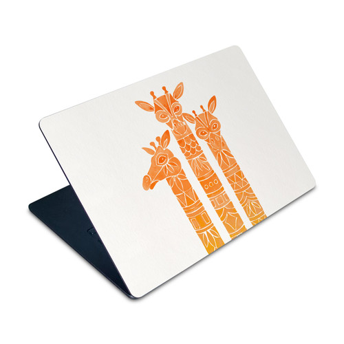 Cat Coquillette Animals Orange Ombre Giraffes Vinyl Sticker Skin Decal Cover for Apple MacBook Air 15" M2 2023 