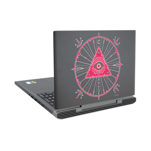 Cat Coquillette Evil Eye Pink Mandala Vinyl Sticker Skin Decal Cover for Dell Inspiron 15 7000 P65F
