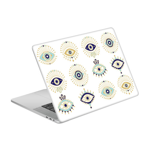 Cat Coquillette Evil Eye Blue Gold Vinyl Sticker Skin Decal Cover for Apple MacBook Pro 15.4" A1707/A1990