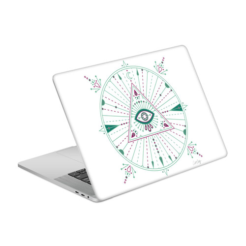 Cat Coquillette Evil Eye Green Purple Mandala Vinyl Sticker Skin Decal Cover for Apple MacBook Pro 15.4" A1707/A1990