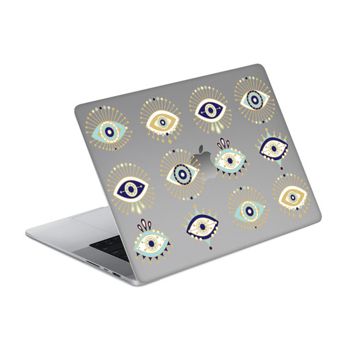 Cat Coquillette Evil Eye Blue Gold Vinyl Sticker Skin Decal Cover for Apple MacBook Pro 14" A2442