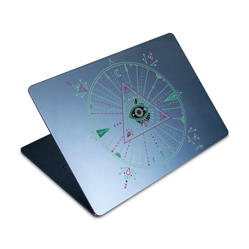 Cat Coquillette Evil Eye Green Purple Mandala Vinyl Sticker Skin Decal Cover for Apple MacBook Air 15" M2 2023 