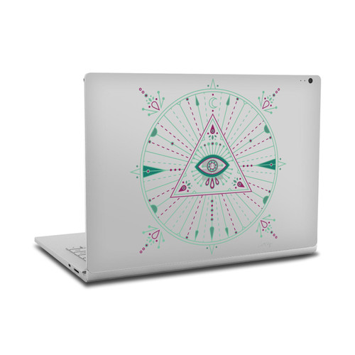 Cat Coquillette Evil Eye Green Purple Mandala Vinyl Sticker Skin Decal Cover for Microsoft Surface Book 2