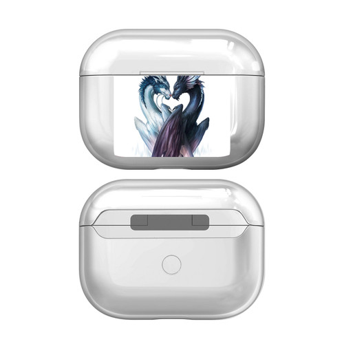 Jonas "JoJoesArt" Jödicke Art Mix Yin And Yang Dragons Clear Hard Crystal Cover Case for Apple AirPods Pro 2 Charging Case