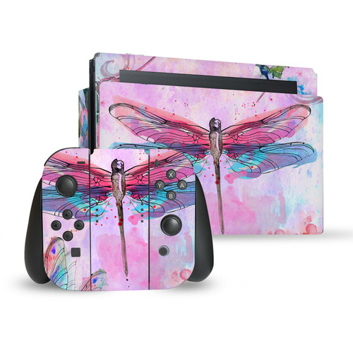 Jena DellaGrottaglia Animals Dragonflies Vinyl Sticker Skin Decal Cover for Nintendo Switch Bundle