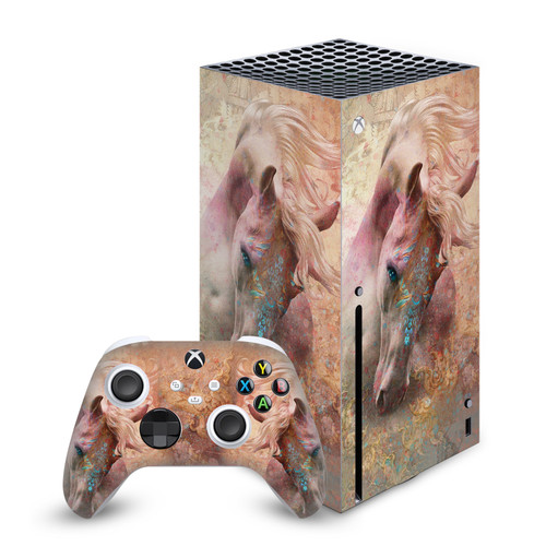 Jena DellaGrottaglia Animals Horse Vinyl Sticker Skin Decal Cover for Microsoft Series X Console & Controller