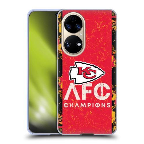 NFL 2024 Division Champions AFC Champ Chiefs Soft Gel Case for Huawei P50