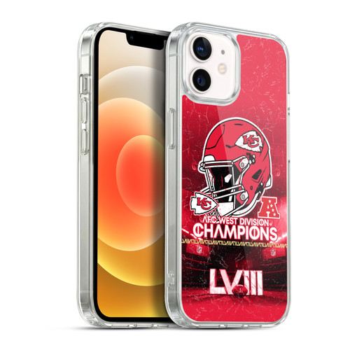 NFL 2024 Division Champions AFC Helmet Chiefs Soft Gel Case for Apple iPhone 12 / iPhone 12 Pro & MagSafe