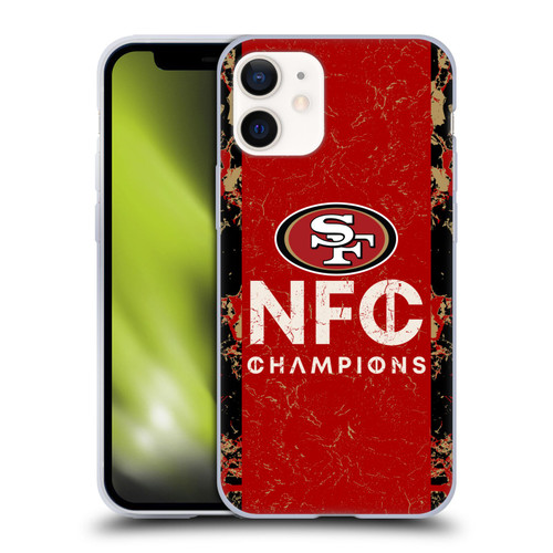 NFL 2024 Division Champions NFC Champ 49ers Soft Gel Case for Apple iPhone 12 Mini
