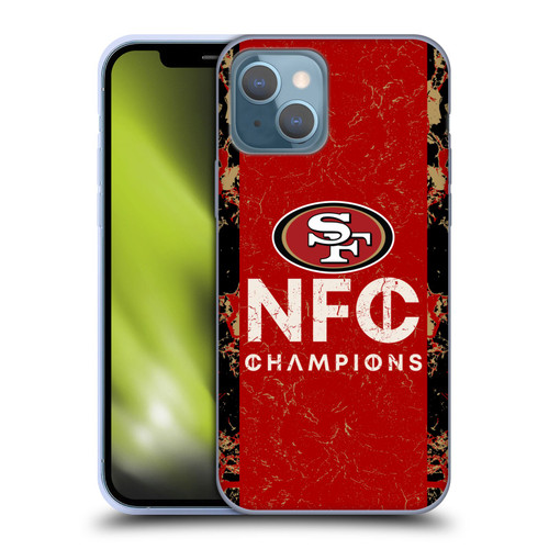 NFL 2024 Division Champions NFC Champ 49ers Soft Gel Case for Apple iPhone 13