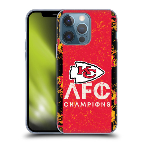 NFL 2024 Division Champions AFC Champ Chiefs Soft Gel Case for Apple iPhone 13 Pro