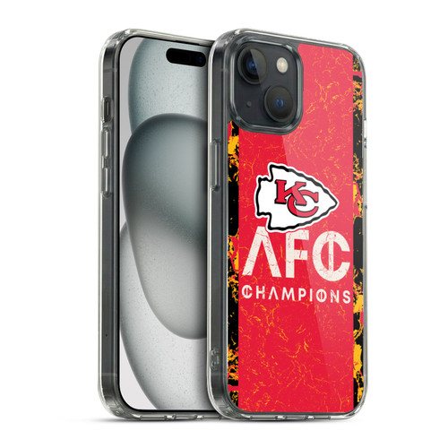 NFL 2024 Division Champions AFC Champ Chiefs Soft Gel Case for Apple iPhone 15 & MagSafe