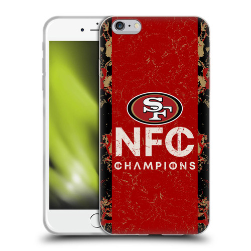 NFL 2024 Division Champions NFC Champ 49ers Soft Gel Case for Apple iPhone 6 Plus / iPhone 6s Plus