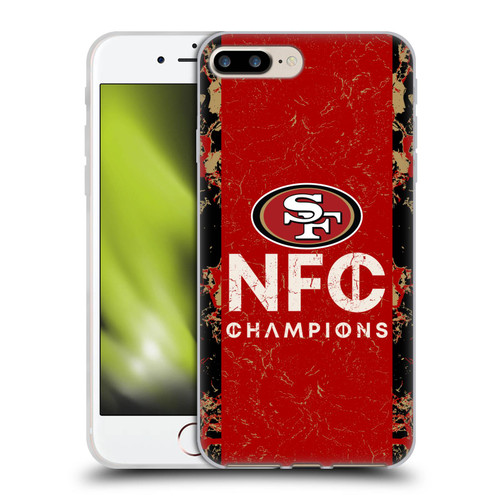 NFL 2024 Division Champions NFC Champ 49ers Soft Gel Case for Apple iPhone 7 Plus / iPhone 8 Plus