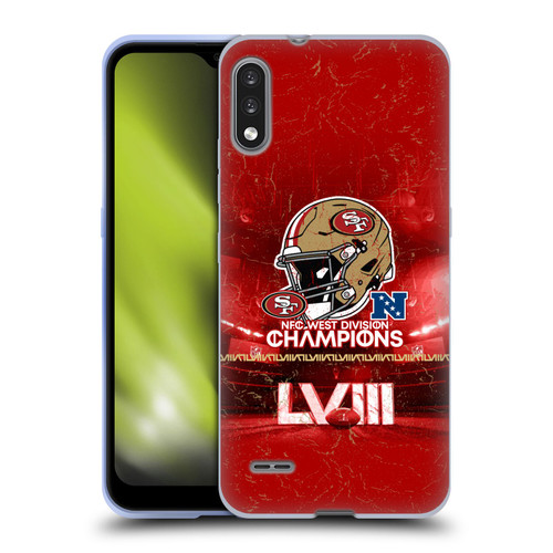 NFL 2024 Division Champions NFC Helmet 49ers Soft Gel Case for LG K22
