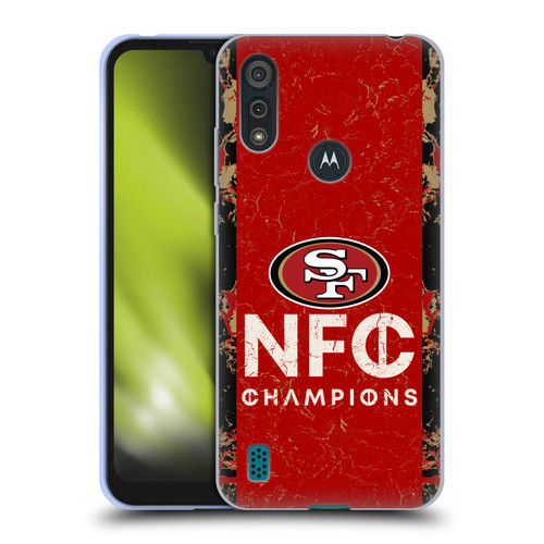 NFL 2024 Division Champions NFC Champ 49ers Soft Gel Case for Motorola Moto E6s (2020)