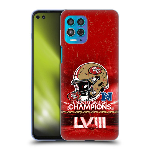 NFL 2024 Division Champions NFC Helmet 49ers Soft Gel Case for Motorola Moto G100