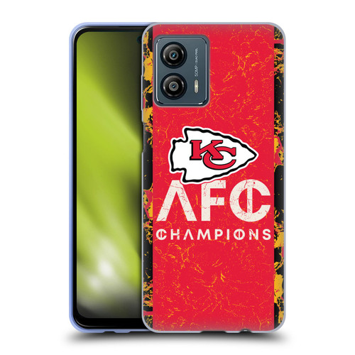 NFL 2024 Division Champions AFC Champ Chiefs Soft Gel Case for Motorola Moto G53 5G