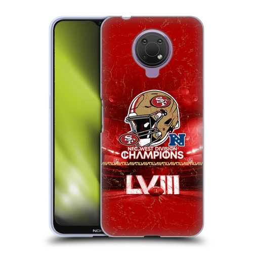 NFL 2024 Division Champions NFC Helmet 49ers Soft Gel Case for Nokia G10