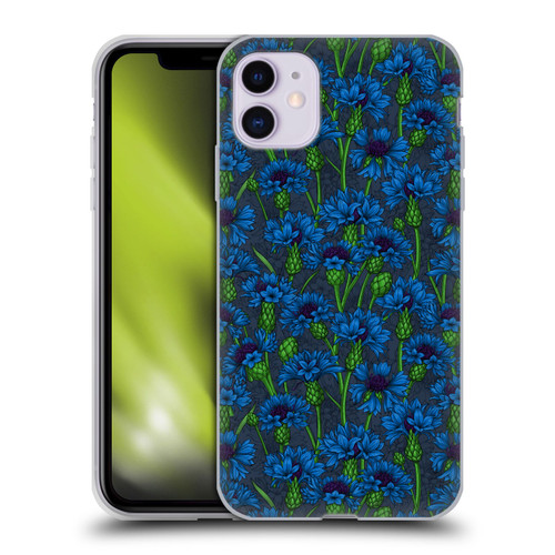 Katerina Kirilova Art Blue Cornflowers Soft Gel Case for Apple iPhone 11