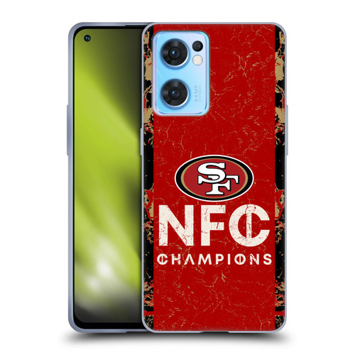 NFL 2024 Division Champions NFC Champ 49ers Soft Gel Case for OPPO Reno7 5G / Find X5 Lite