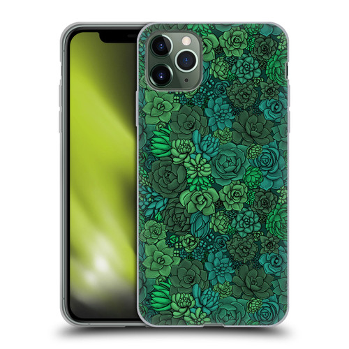 Katerina Kirilova Art Succulent Garden Soft Gel Case for Apple iPhone 11 Pro Max