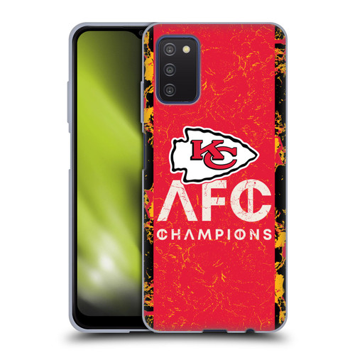 NFL 2024 Division Champions AFC Champ Chiefs Soft Gel Case for Samsung Galaxy A03s (2021)