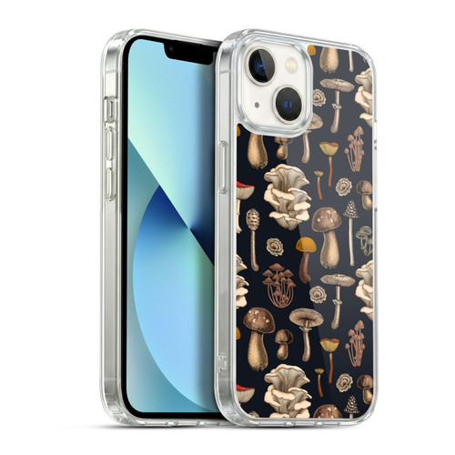Katerina Kirilova Art Wild Mushrooms Soft Gel Case for Apple iPhone 13