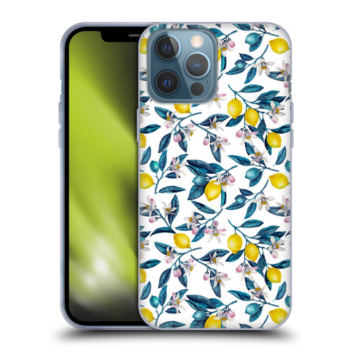 Katerina Kirilova Art Lemons And Blooms Soft Gel Case for Apple iPhone 13 Pro Max