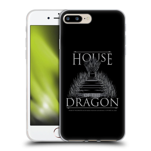 House Of The Dragon: Television Series Graphics Iron Throne Soft Gel Case for Apple iPhone 7 Plus / iPhone 8 Plus