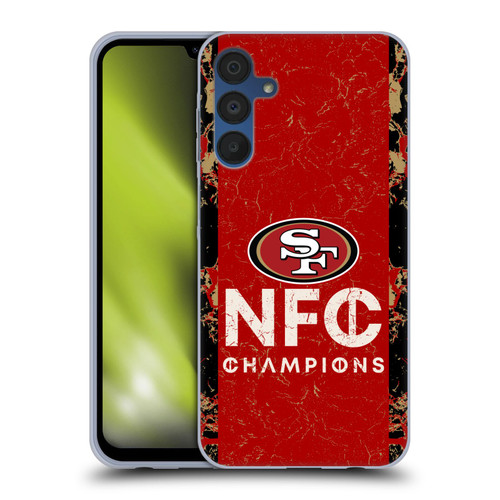 NFL 2024 Division Champions NFC Champ 49ers Soft Gel Case for Samsung Galaxy A15