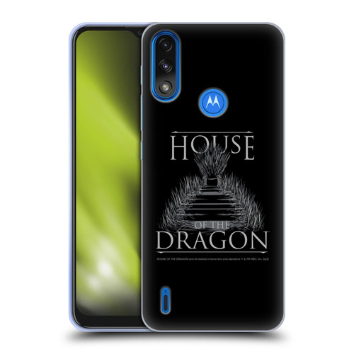 House Of The Dragon: Television Series Graphics Iron Throne Soft Gel Case for Motorola Moto E7 Power / Moto E7i Power