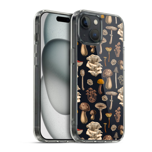 Katerina Kirilova Art Wild Mushrooms Soft Gel Case for Apple iPhone 15 & MagSafe