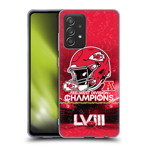 NFL 2024 Division Champions AFC Helmet Chiefs Soft Gel Case for Samsung Galaxy A52 / A52s / 5G (2021)