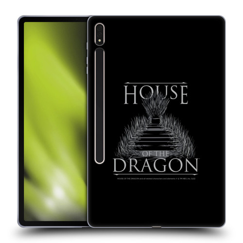 House Of The Dragon: Television Series Graphics Iron Throne Soft Gel Case for Samsung Galaxy Tab S8 Plus
