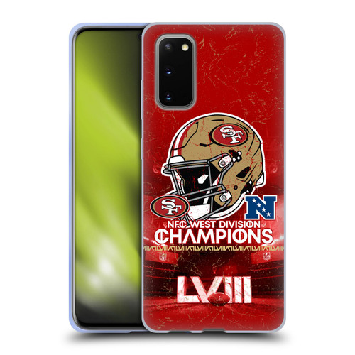 NFL 2024 Division Champions NFC Helmet 49ers Soft Gel Case for Samsung Galaxy S20 / S20 5G