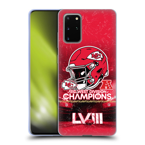 NFL 2024 Division Champions AFC Helmet Chiefs Soft Gel Case for Samsung Galaxy S20+ / S20+ 5G