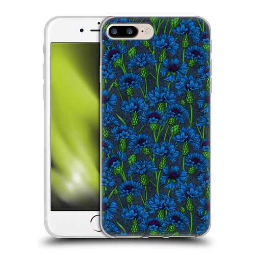 Katerina Kirilova Art Blue Cornflowers Soft Gel Case for Apple iPhone 7 Plus / iPhone 8 Plus