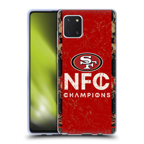 NFL 2024 Division Champions NFC Champ 49ers Soft Gel Case for Samsung Galaxy Note10 Lite