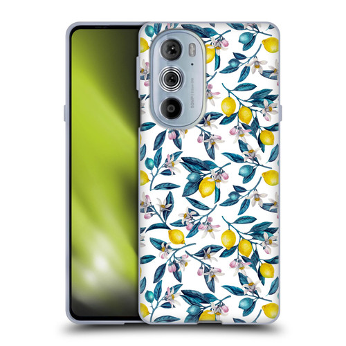 Katerina Kirilova Art Lemons And Blooms Soft Gel Case for Motorola Edge X30